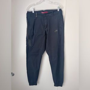 Men’s Nike Blue and Black Sportswear Bonded Joggers